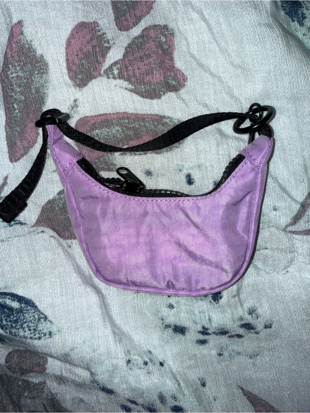 Baggu Crescent Bag Charm in Rose